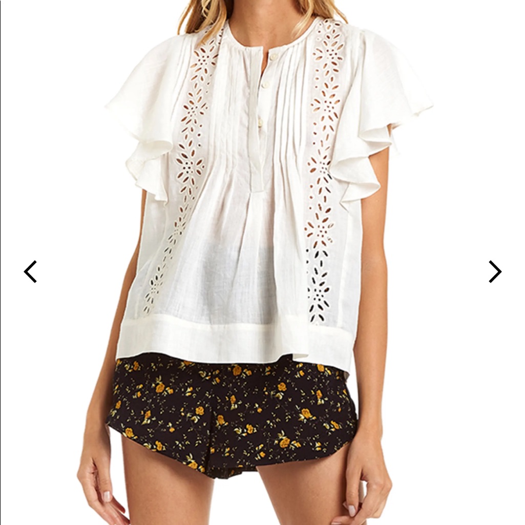 Womens Secret Mission Flutter Sleeve Shirt